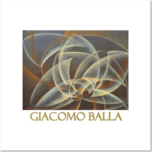 Vortex Space Form (1914) by Giacomo Balla Posters and Art